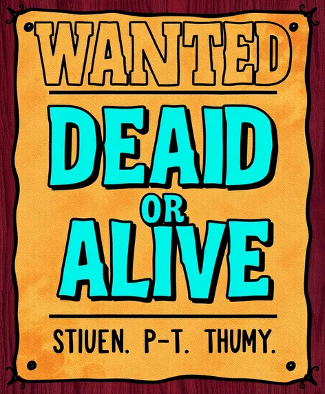 wanted dead or alive