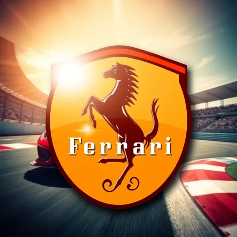 ferrari racing logo sticker