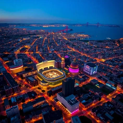 oracle park aerial view