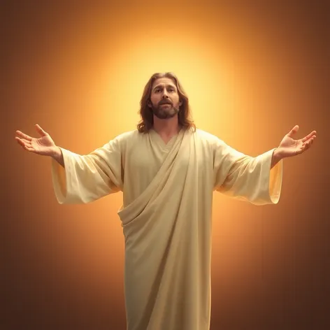 jesus with arms open