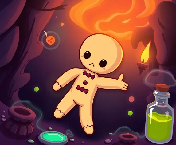 cartoon cute voodoo doll