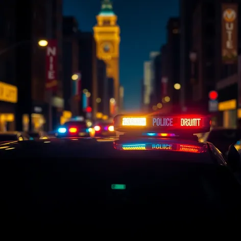 police car lights coloring