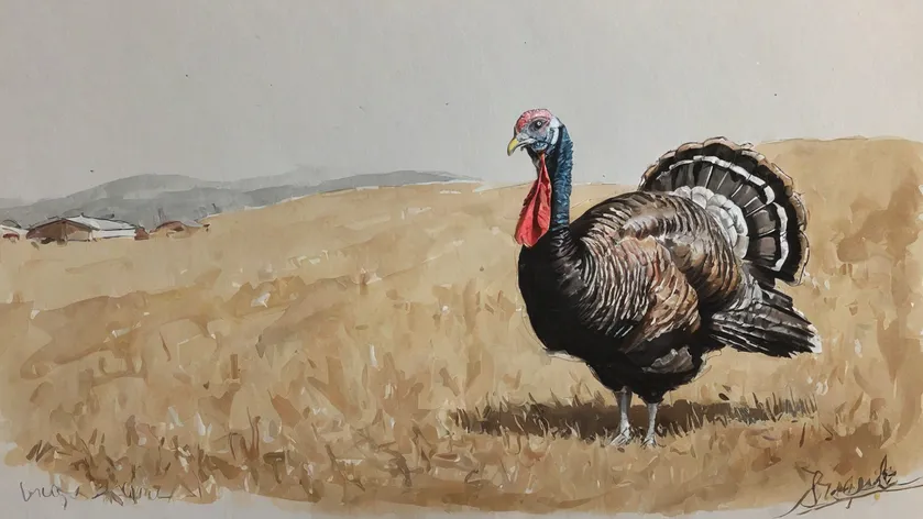 turkey sketch