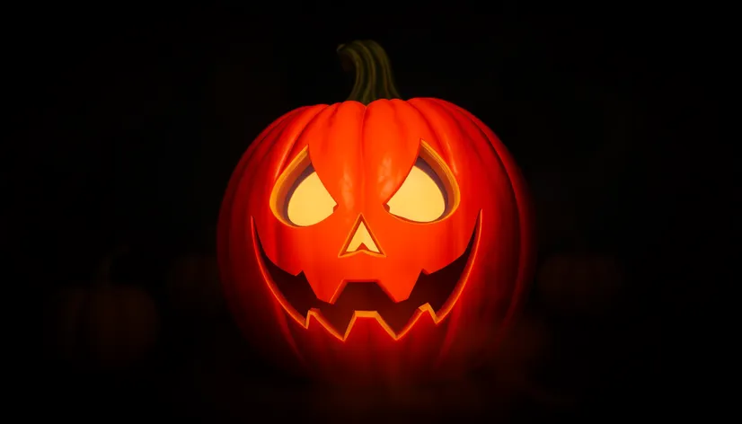 scary halloween pumpkin