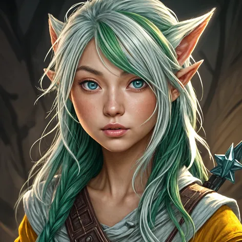 Eladrin elf, ranger, asian