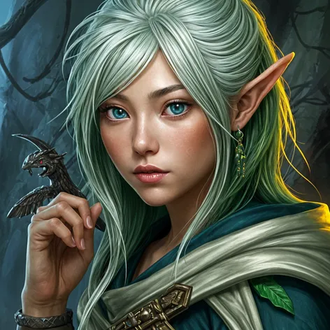 Eladrin elf, ranger, asian