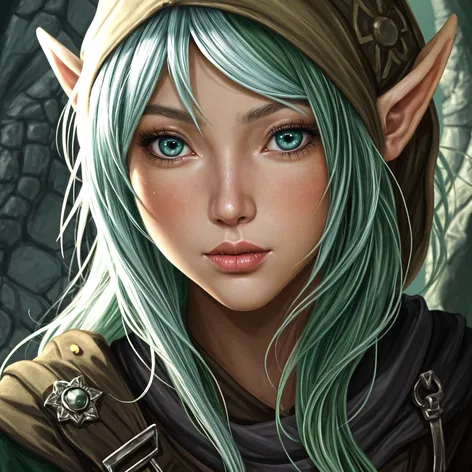 Eladrin elf, ranger, asian