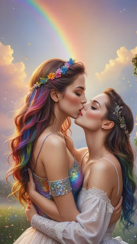 rainbow kiss picture