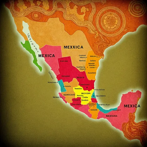 mapa de mexico con