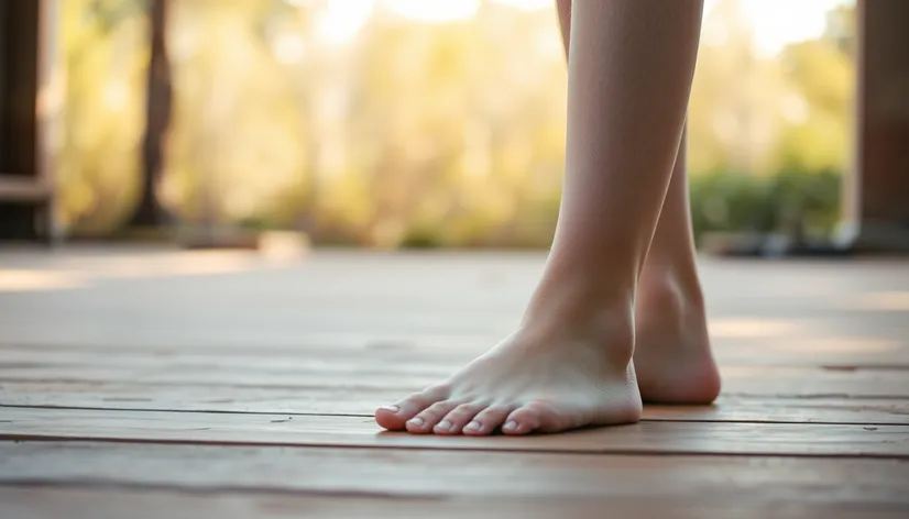 barefoot student