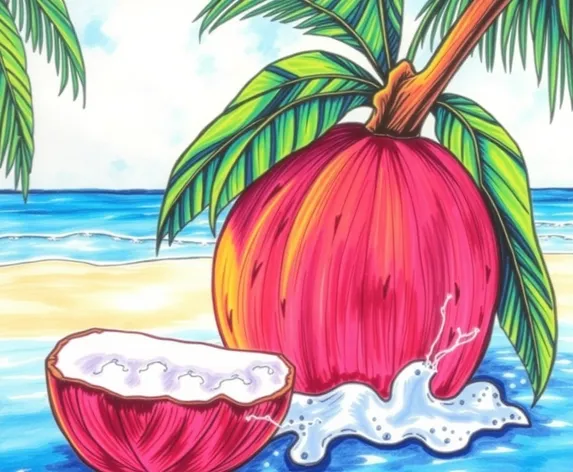 coconut drawing