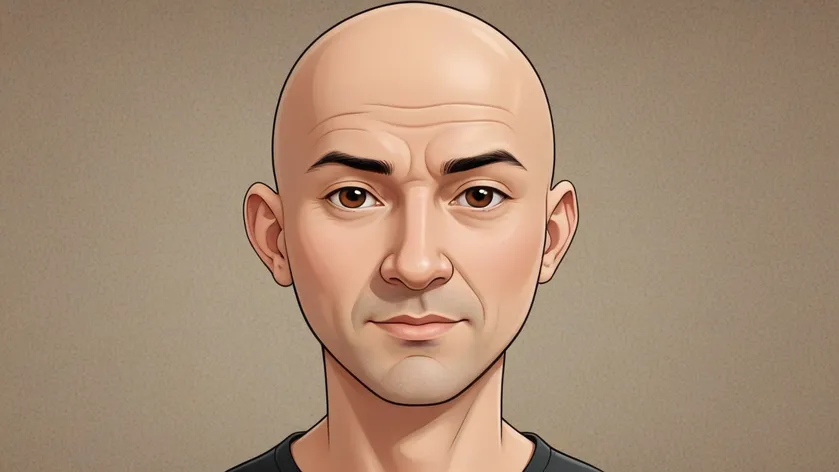 bald head cartoon character
