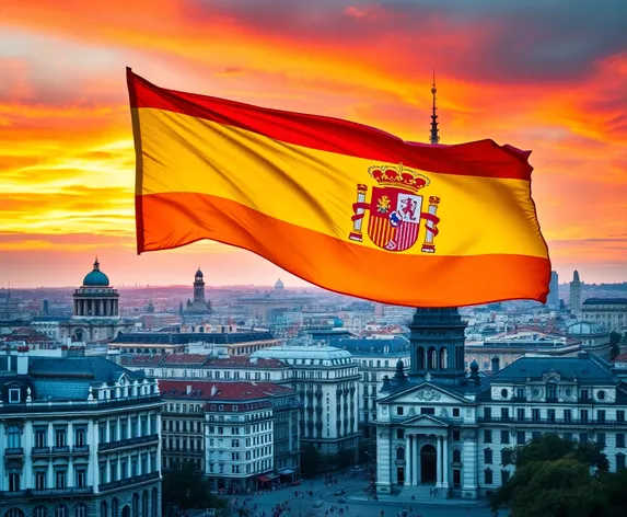 spain flag madrid