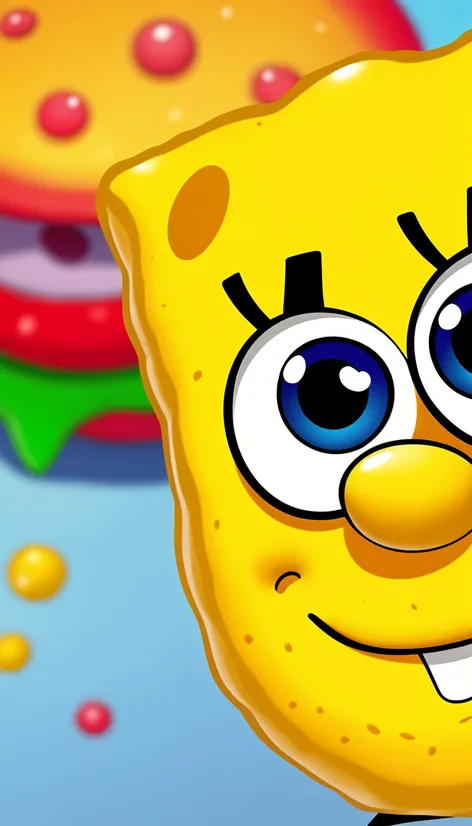 close up spongebob