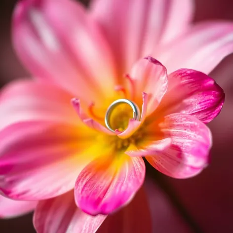 flower with ring