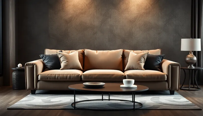 taupe color sofa