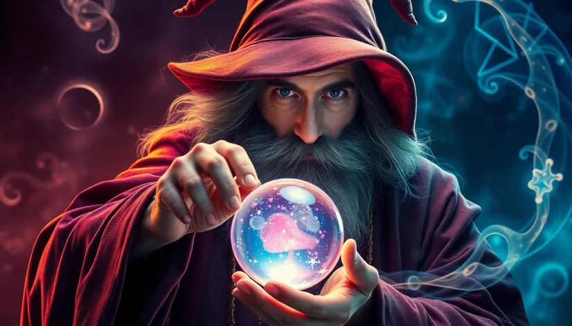 wizard with crystal ball