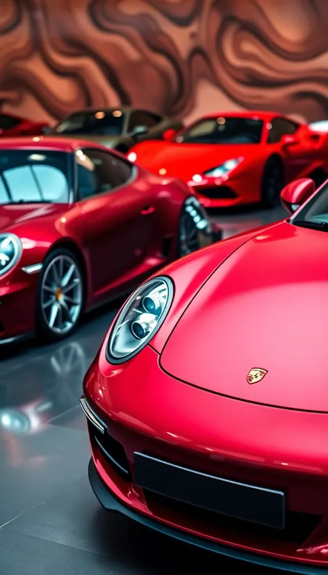 maroon porsche