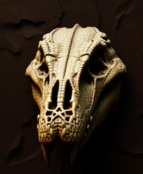 skull of alligator