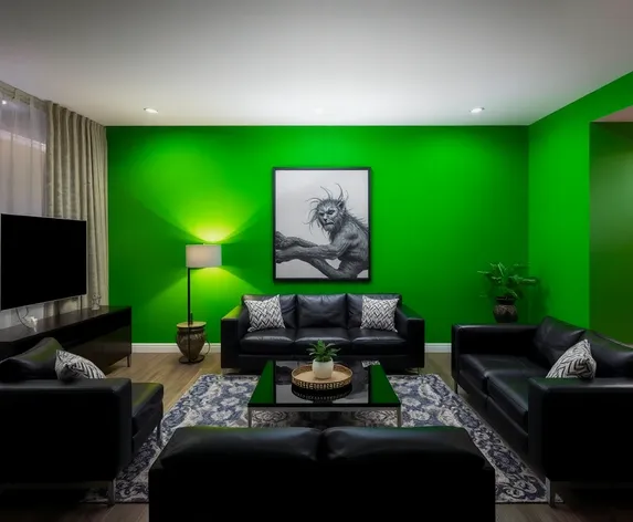 green and black living