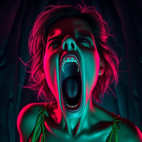 woman scream