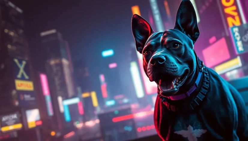 cyberpunk pitbull