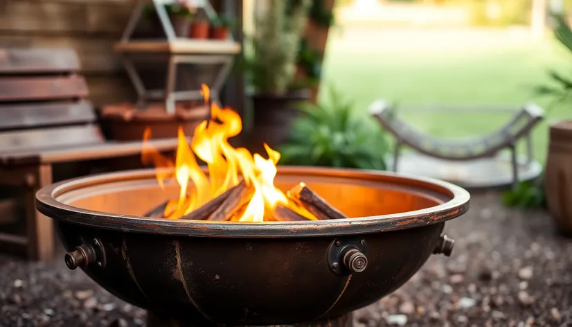 automotive rim fire pit