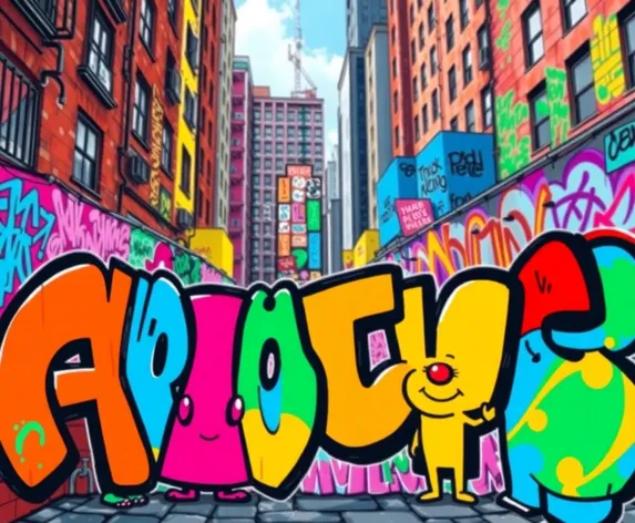 cartoon graffiti drawing