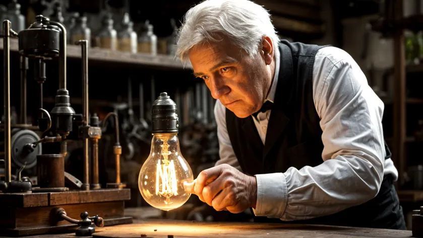 Thomas Edison in his