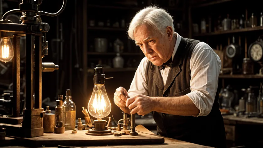 Thomas Edison in his