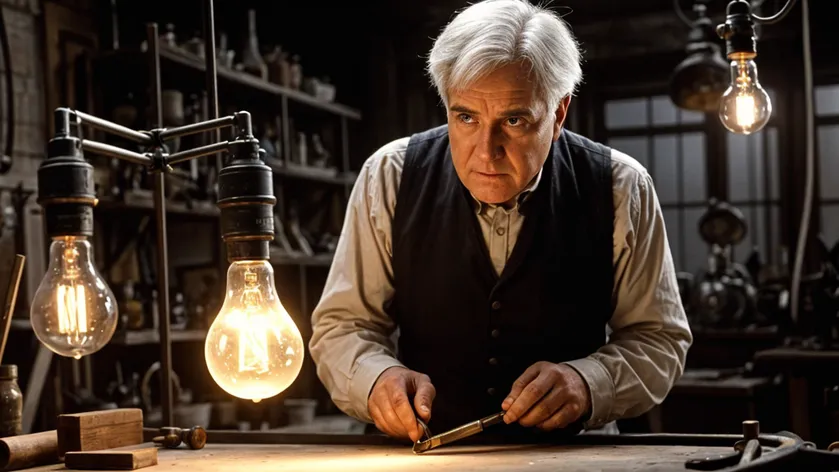 Thomas Edison in his