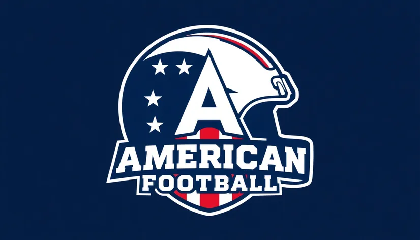 stylized american football logo