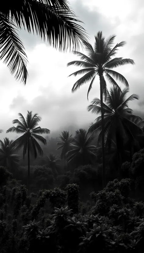 black and grey tropical