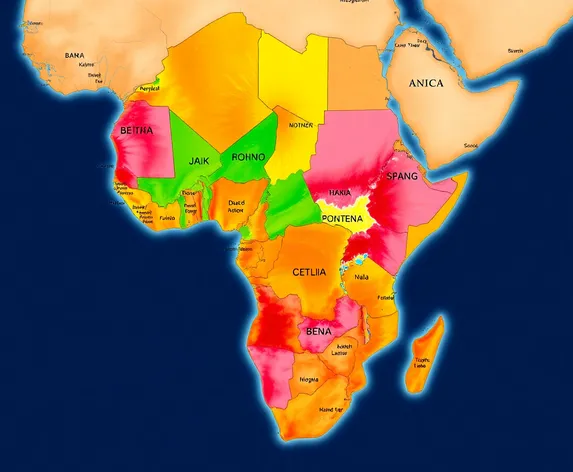 sub saharan africa map