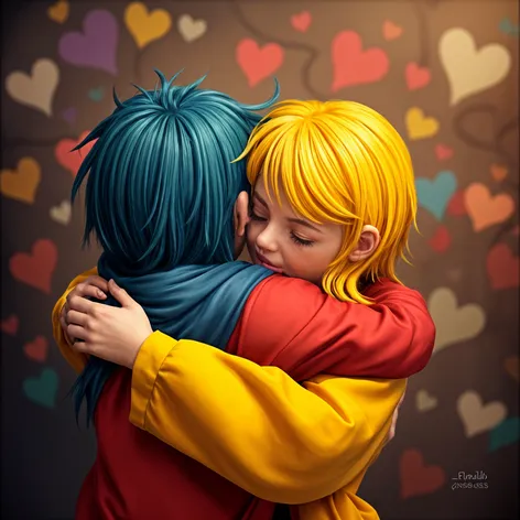 Hug two images