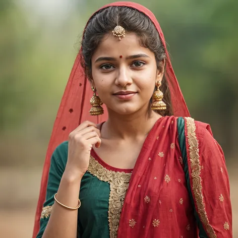 An Indian teenage girl