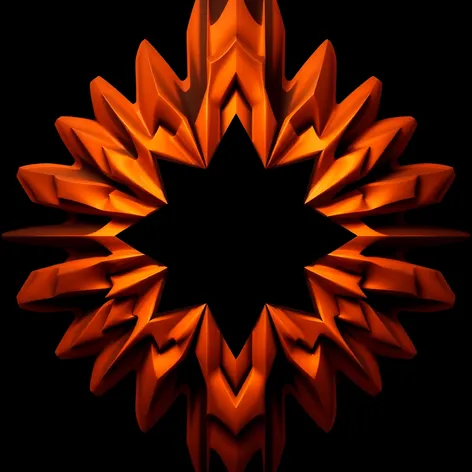 3d background symmetrical orange