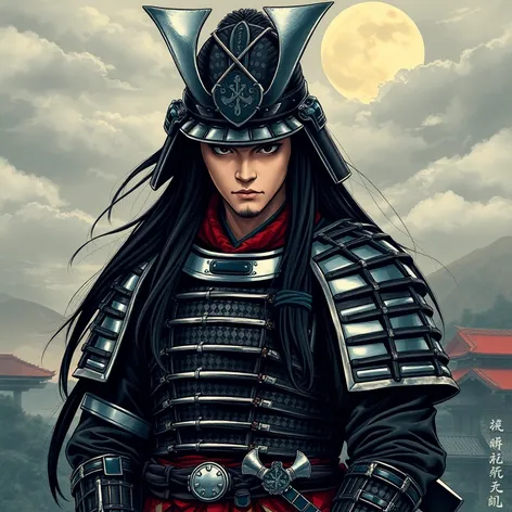 long hair samurai