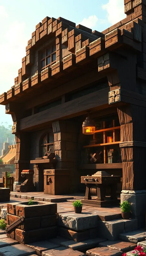 minecraft blacksmith building