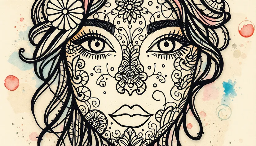 zentangle face