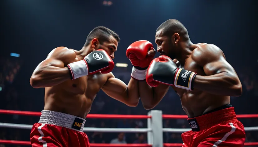 hombres en boxe