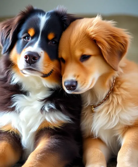 bernese mountain dog golden