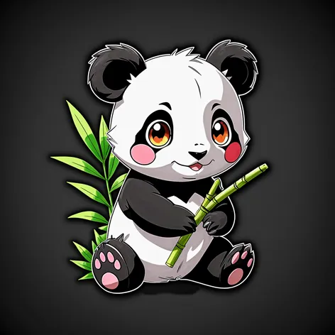 a baby panda with