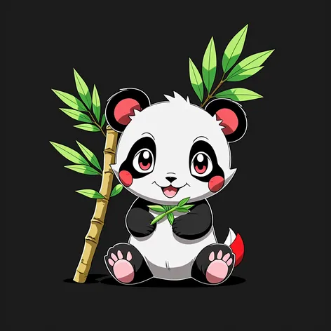 a baby panda with