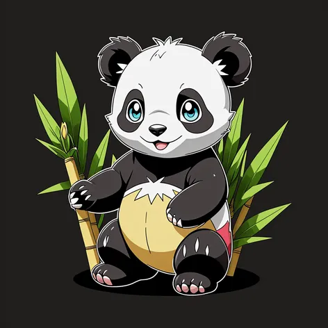 a baby panda with