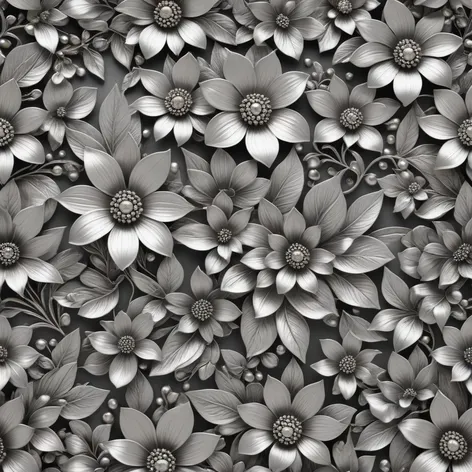 silver flowers