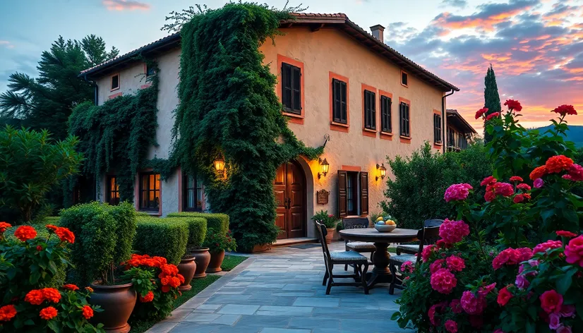 italian backyard