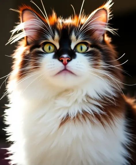 fluffy tuxedo cat