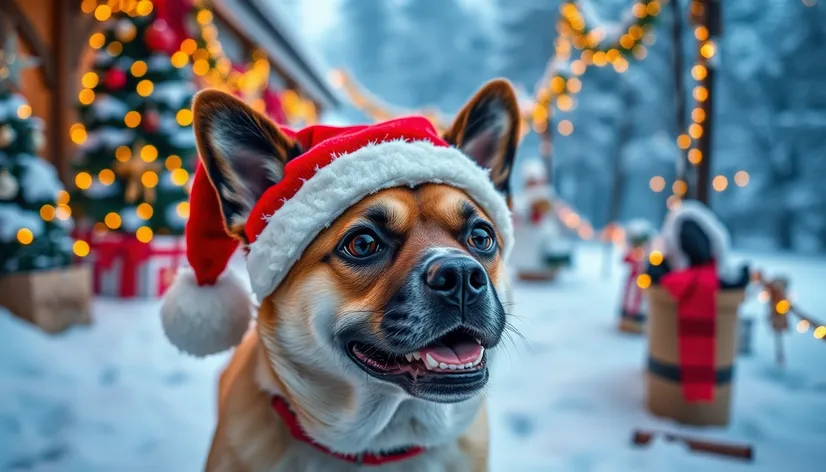 dog santa hat