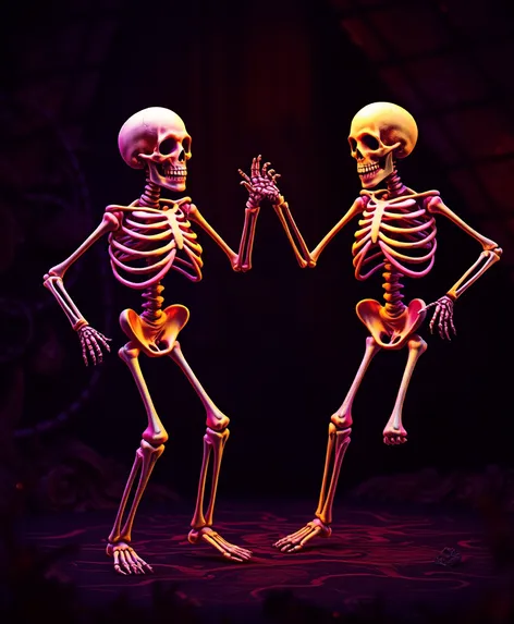 dancing skeletons